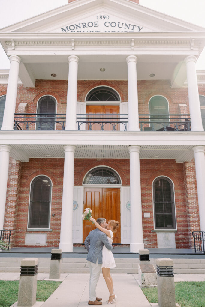 Couple says 'I Do' on the footsteps of the Key West Court House