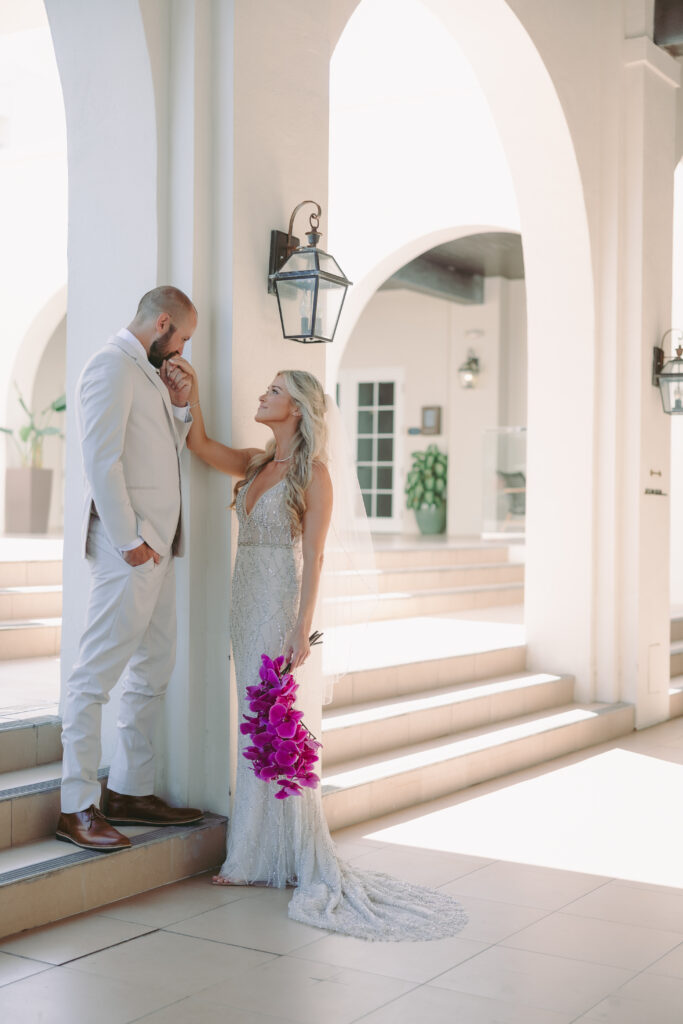 Bride and Groom Spending Time together