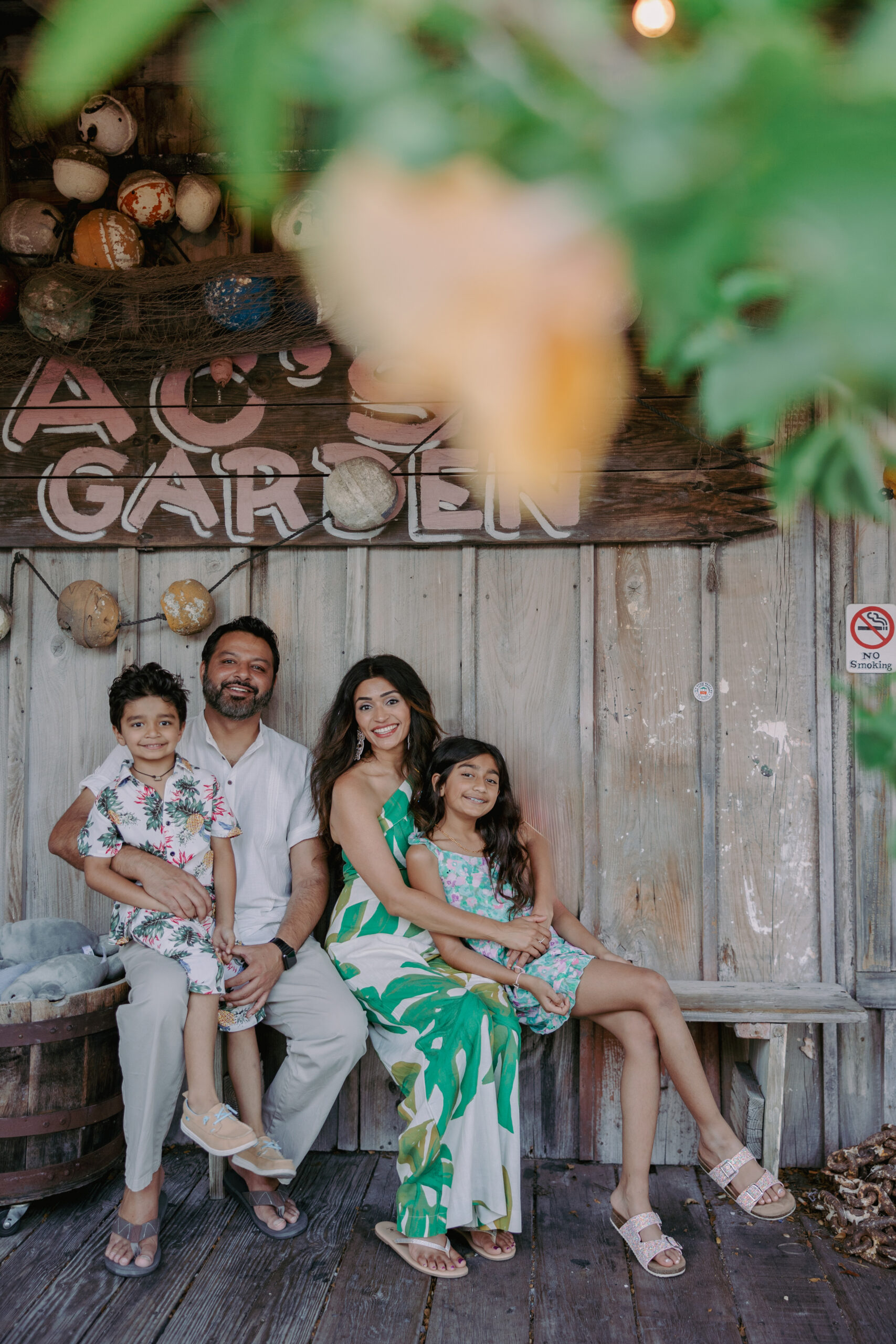 A family at a Key West marina